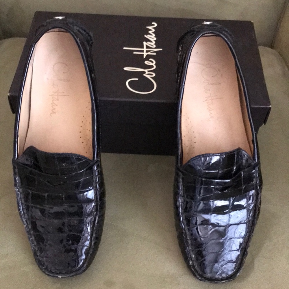 Cole Haan Black Patent Trillby Driver